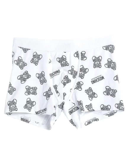 Мужские боксеры Moschino Papermag, белые