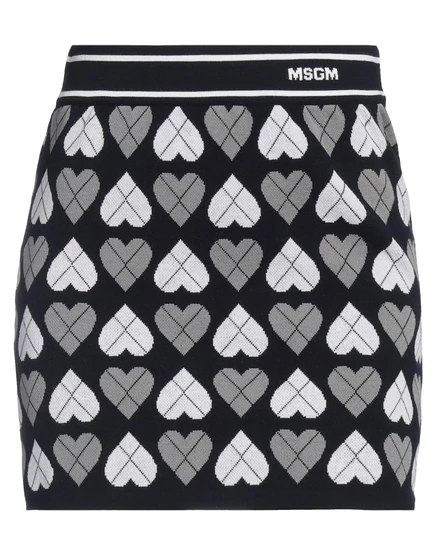 Женская трикотажная мини-юбка MSGM Lorenz_SP, серая