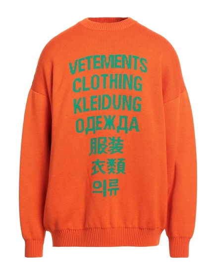 VETEMENTS Свитер оранжевый