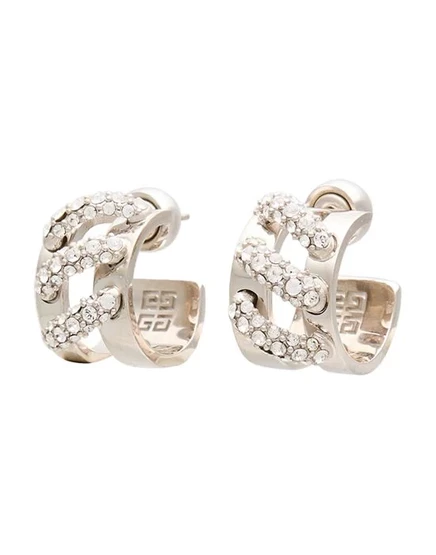 Женские серьги Givenchy с кристаллами, серебристые
