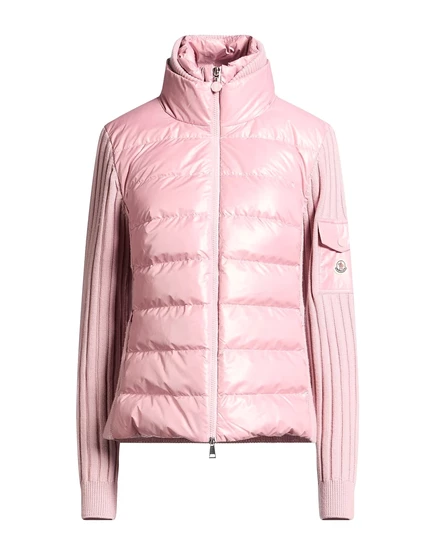 Женский короткий пуховик Moncler Puffers, розовый