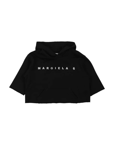 Детское худи MM6 Maison Margiela Junior, черное