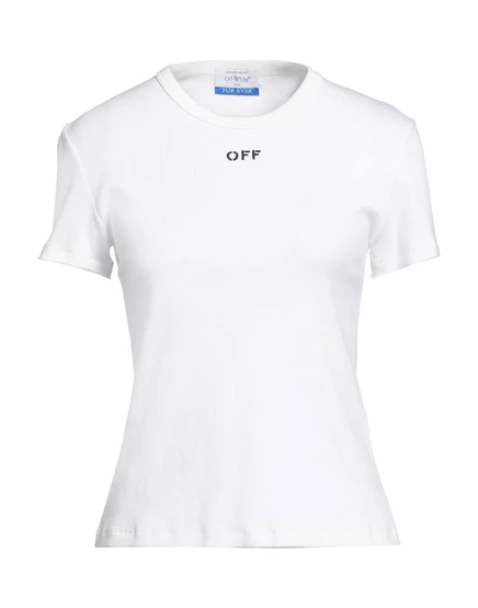 Женская футболка Off-White Lorenz_SP хлопковая, белая