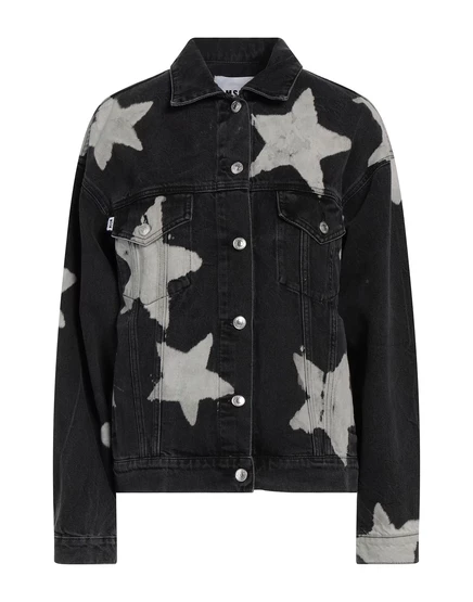 Женская джинсовая куртка MSGM Ibizen, чёрная