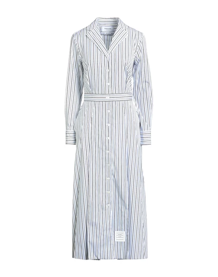 Женское платье-рубашка Thom Browne миди, тёмно-синее