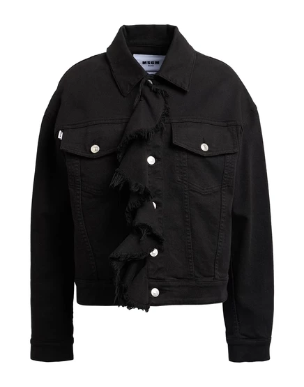 Женская джинсовая куртка MSGM Lorenz_SP, черная