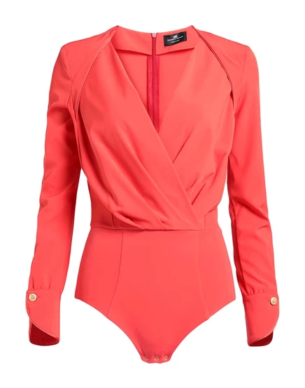 Женское боди Elisabetta Franchi, томатно-красное