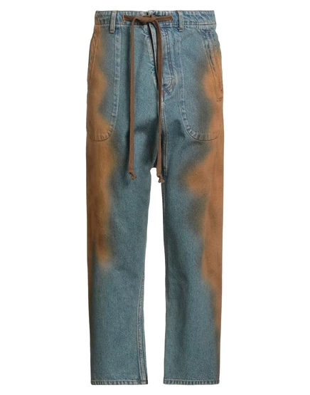 Мужские зауженные джинсы Uma Wang Jeans, синие
