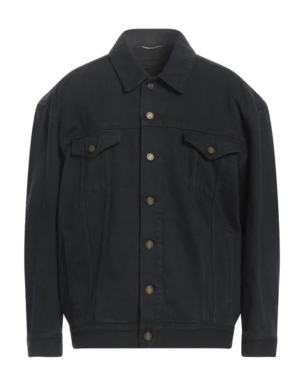 Мужская джинсовая куртка Saint Laurent, чёрная