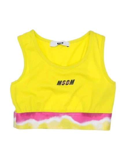 MSGM Топ без рукавов зелёный лайм