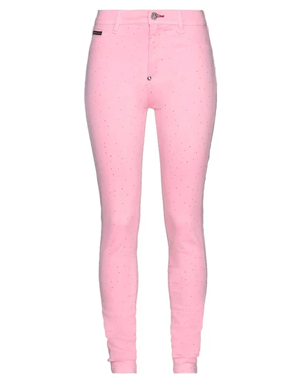 Женские джинсы-скинни Philipp Plein PAPERMAG, розовые