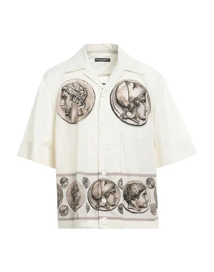DOLCE&GABBANA Pубашка слоновая кость