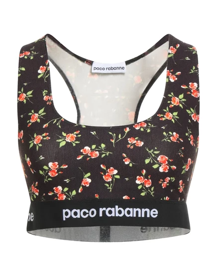 Женский укороченный топ RABANNE PAPERMAG, черный