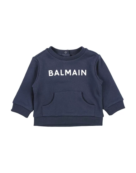 Унисекс свитшот Balmain promotion_baby, иссиня-чёрный