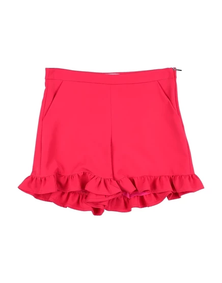 Женские шорты MSGM Promotion Junior с рюшами, фуксия