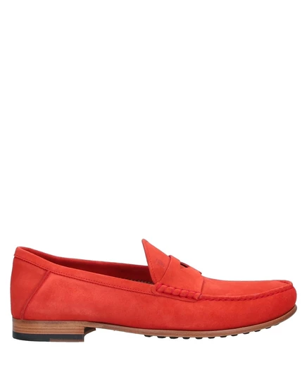 Мужские лоферы Tod's замшевые, красные