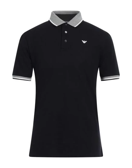 EMPORIO ARMANI Поло иссиня-чёрный