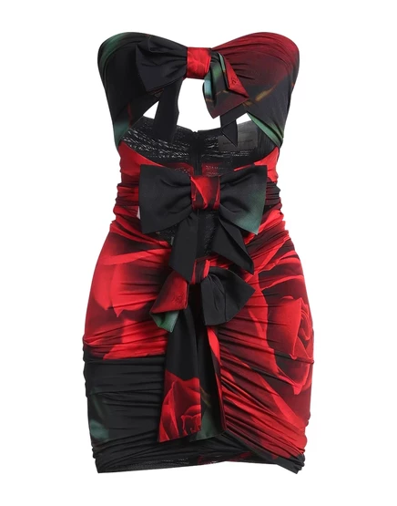Женское короткое платье alexandre vauthier papermag, футляр, красное