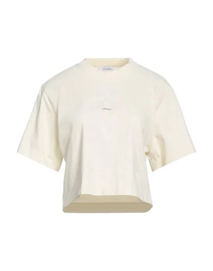 OFF-WHITE™ Футболка светло-кремовый