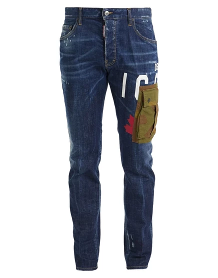 Джинсовые брюки DSquared2, синие
