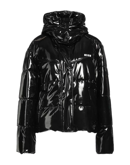 Женская стёганая куртка MSGM Puffers, чёрная