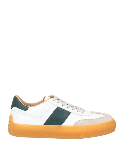 Мужские кеды Tod's Papermag замшево-кожаные, белые