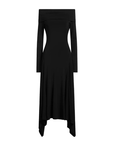 Женское платье миди Max Mara PAPERMAG, черное
