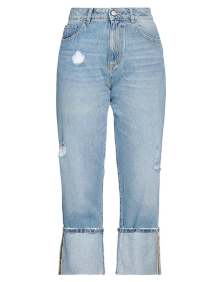 Женские джинсы Icon Denim бойфренд рваные, синие