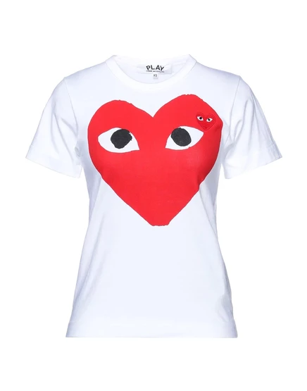 Женская футболка COMME des GARONS PLAY, белая