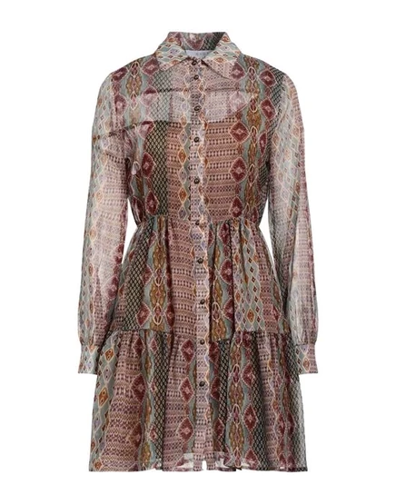 Женское короткое платье Kaos, бежевое