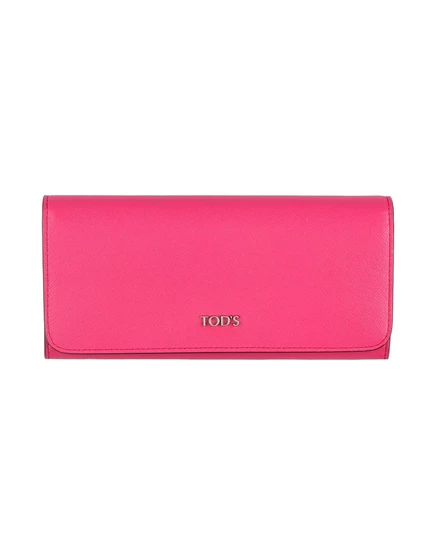 Женский кошелек Tod's из текстурной кожи, фуксия