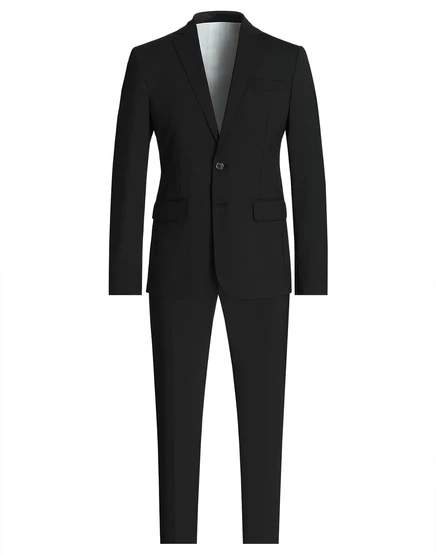 Мужской костюм DSquared2 AGATA из шерсти, однобортный, черный