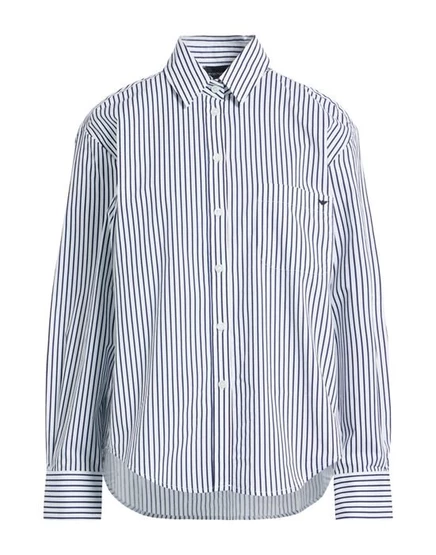 Женская рубашка Emporio Armani, хлопковая, тёмно-синяя