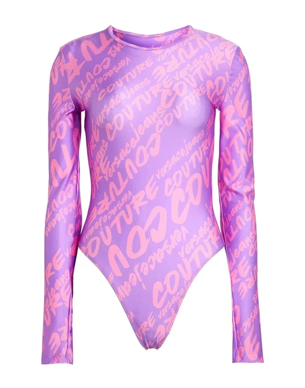 Женское боди Versace Jeans Couture, лиловое