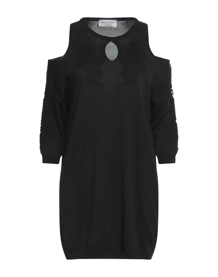 Женское мини-платье Ermanno Firenze Papermag, черное