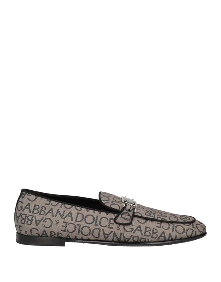 Мужские лоферы Dolce & Gabbana Lorenz_SP, серо-бежевые