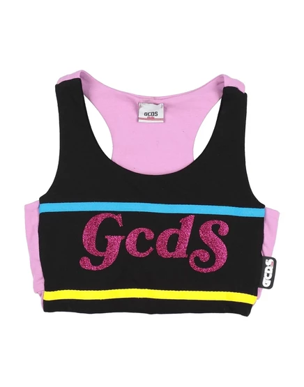Детская футболка GCDS Mini Promotion Junior, черная