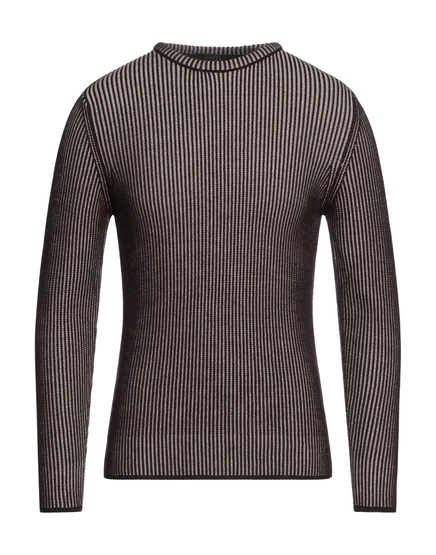 VNECK Свитер тёмно-коричневый