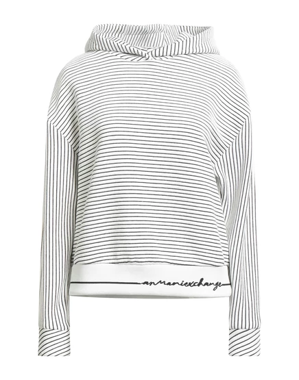 Женское худи Armani Exchange Papermag, белое