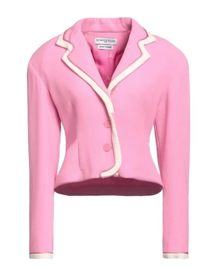 Женский пиджак Rowen Rose однобортный, розовый