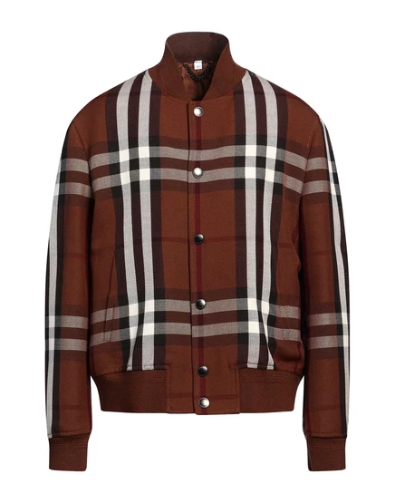 Мужской бомбер Burberry Lorenz_SP из твида, коричневый
