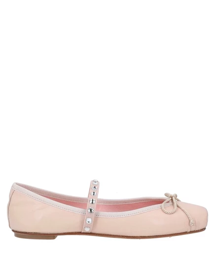 Женские балетки Pretty Ballerinas с бантом, пудровые