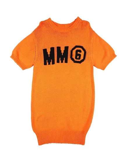Женское платье MM6 Maison Margiela Junior, оранжевое