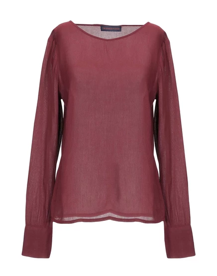 Женский топ Trussardi Jeans с логотипом, бордовый