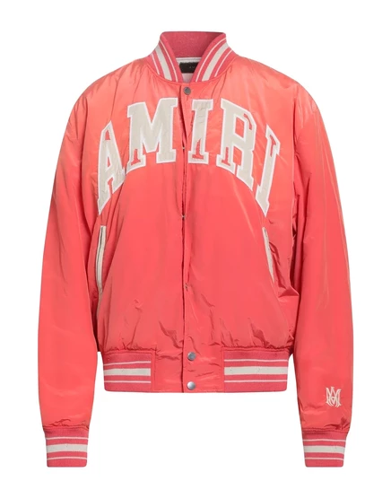 Мужская куртка в стиле колледжа Amiri, оранжевая