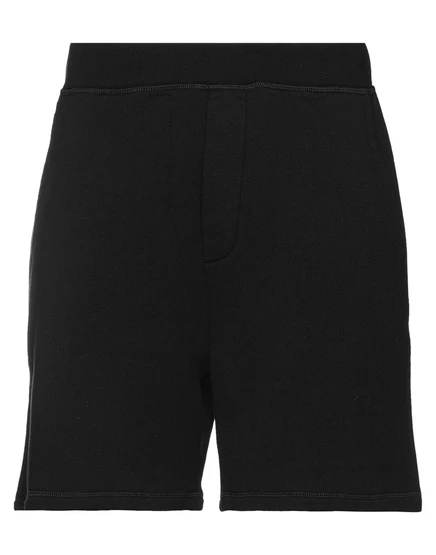 Мужские шорты DSquared2, флисовые, черные