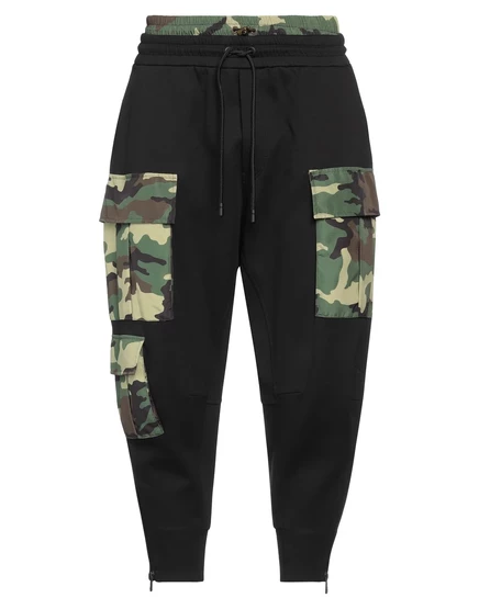 Мужские брюки Dolce & Gabbana HAMISH бананы-карго, чёрные