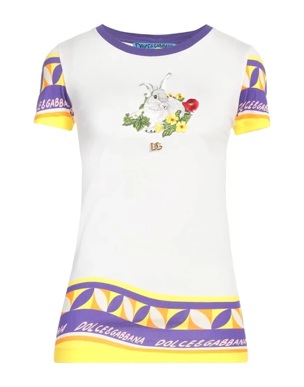 Женская футболка Dolce & Gabbana Lorenz_SP, белая