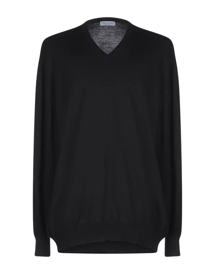 Мужской шерстяной свитер Gran Sasso Casual, черный