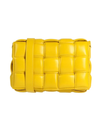 Женская сумка через плечо Bottega Veneta с клапаном, жёлтая